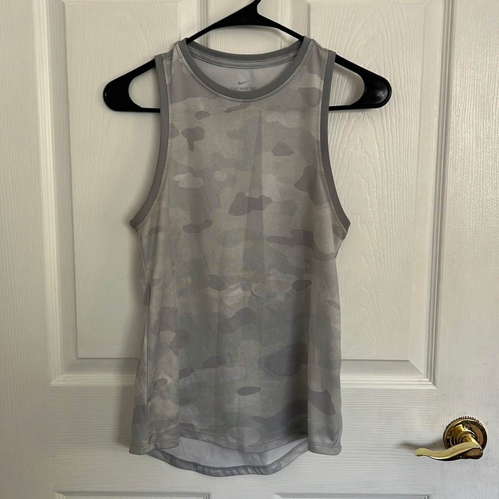 The Nike Tee Dri-Fit Camouflage Tank Top